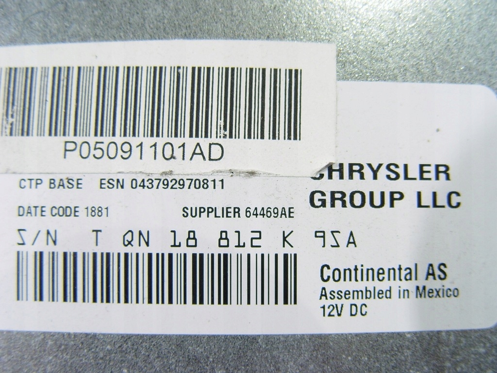 фото №11, Dodge journey fiat freemont 11- зчитувач радіо cd am fm