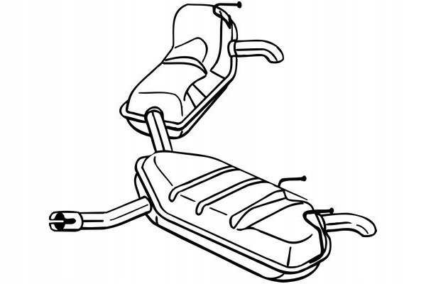 фото №1, Bosal гаситель системы выпускной задняя opel signum vectra c 2.0-3.2