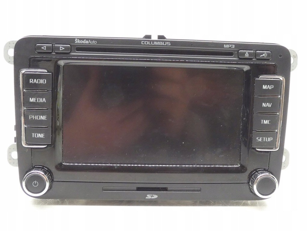 фото №2, Радіо радіопрогравач навігація cd sd columbus skoda superb ii 2 3t0035680a