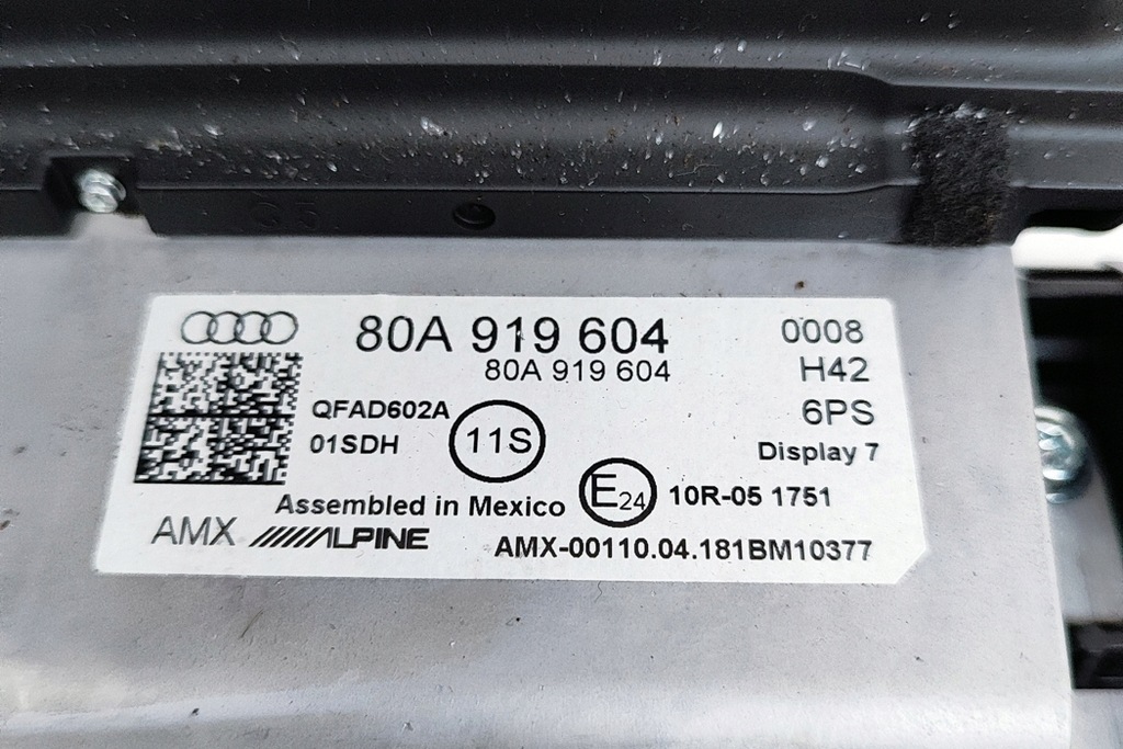 фото №5, Audi q5 fy дисплей навігації 80a919604 2.0 дизель 140kw 2018 rhd