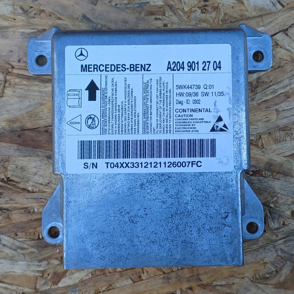 фото №1, Mercedes w204 датчик модуль подушка безпеки a2049012704