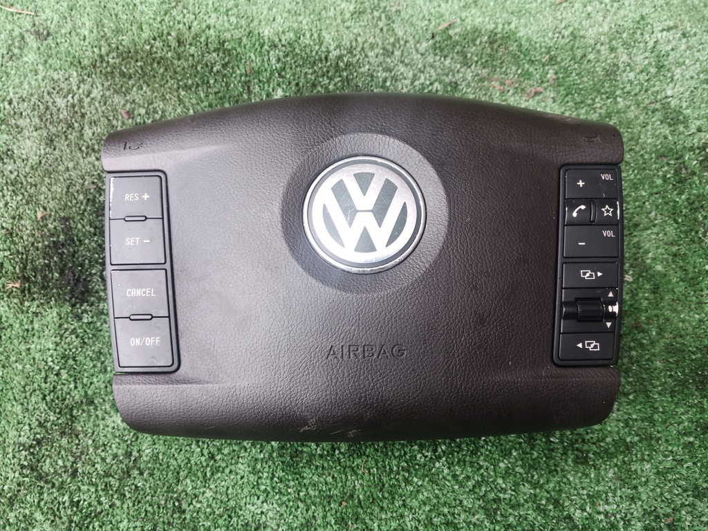 фото №6, Подушка безпеки подушка водія коричнева czarna vw touareg