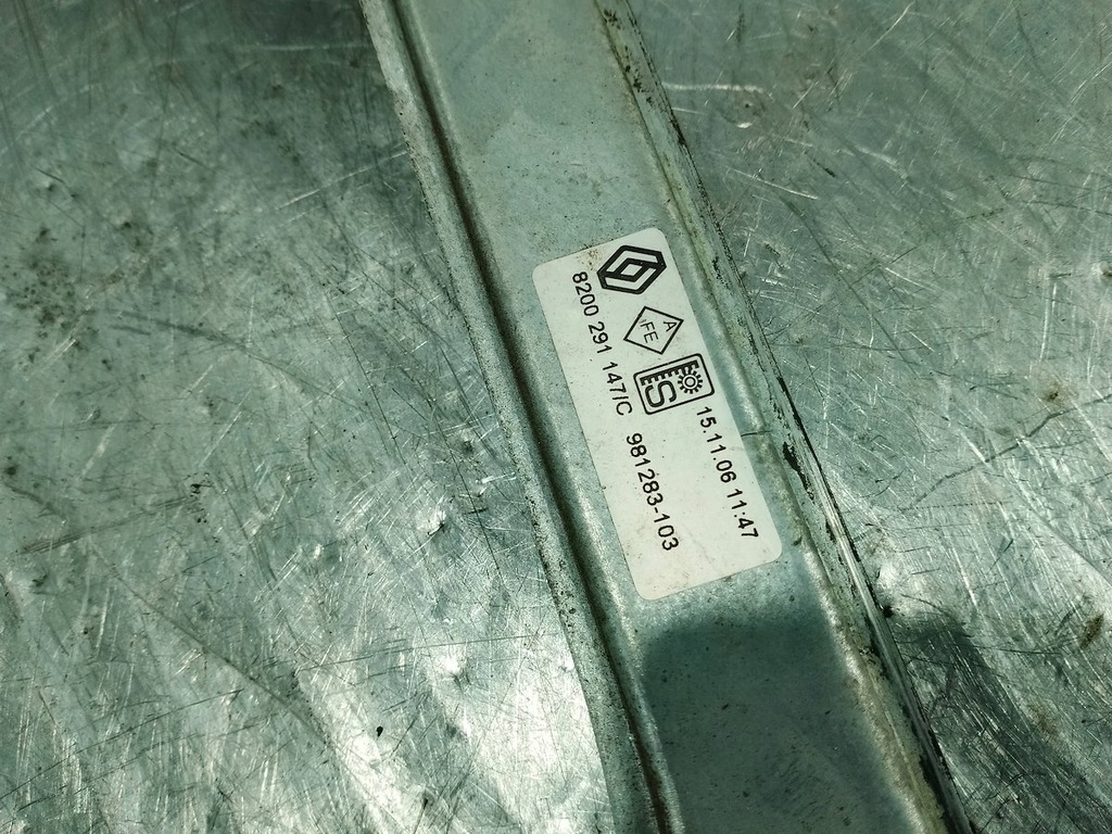 фото №6, Подъемник стекло правый перед renault clio iii 8200291147c