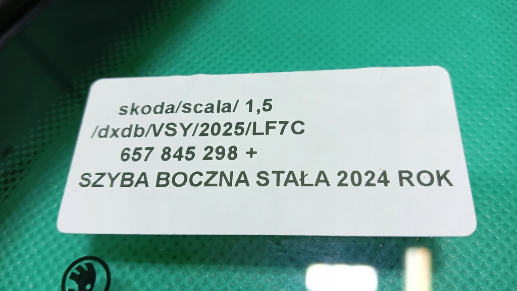 фото №9, Skoda scala lift скло кузовна правий задня з 2024 r 657845298