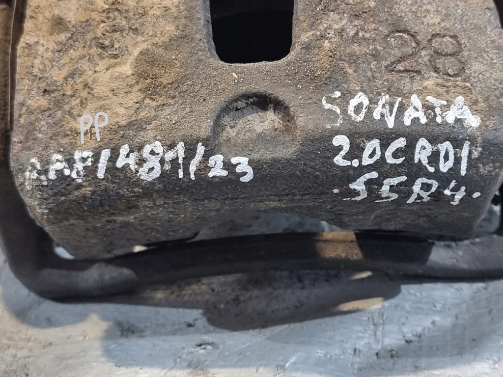 фото №6, Суппорт тормозной + скоба правый перед hyundai sonata v 2.0 crdi 103kw