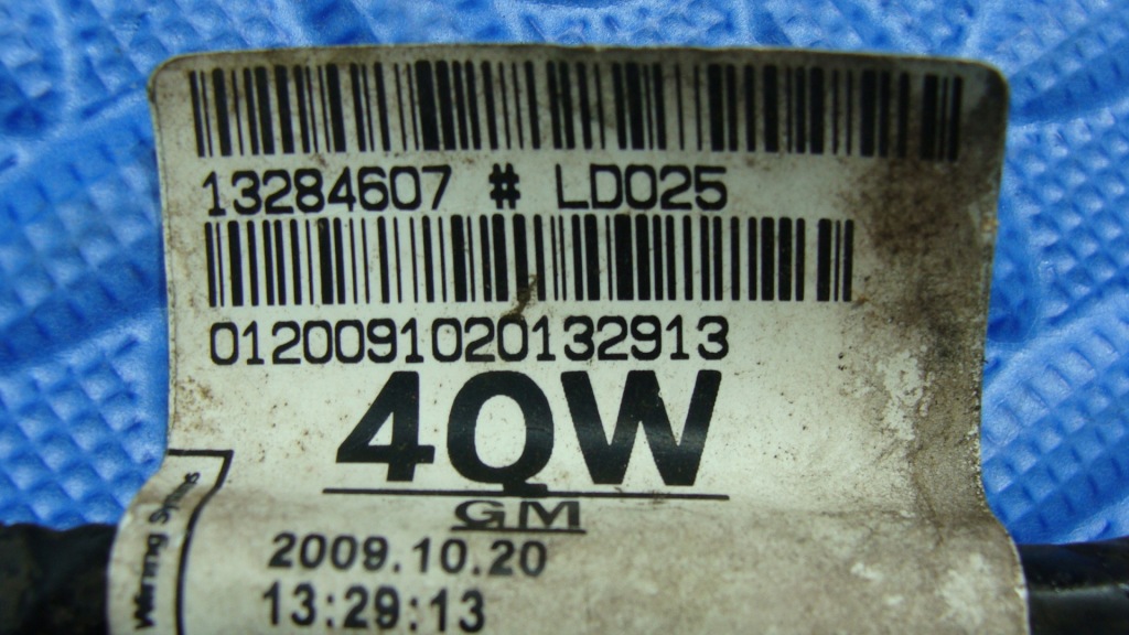 фото №9, Джгут електропроводка двері лівий задня задні opel astra h iii 13284607