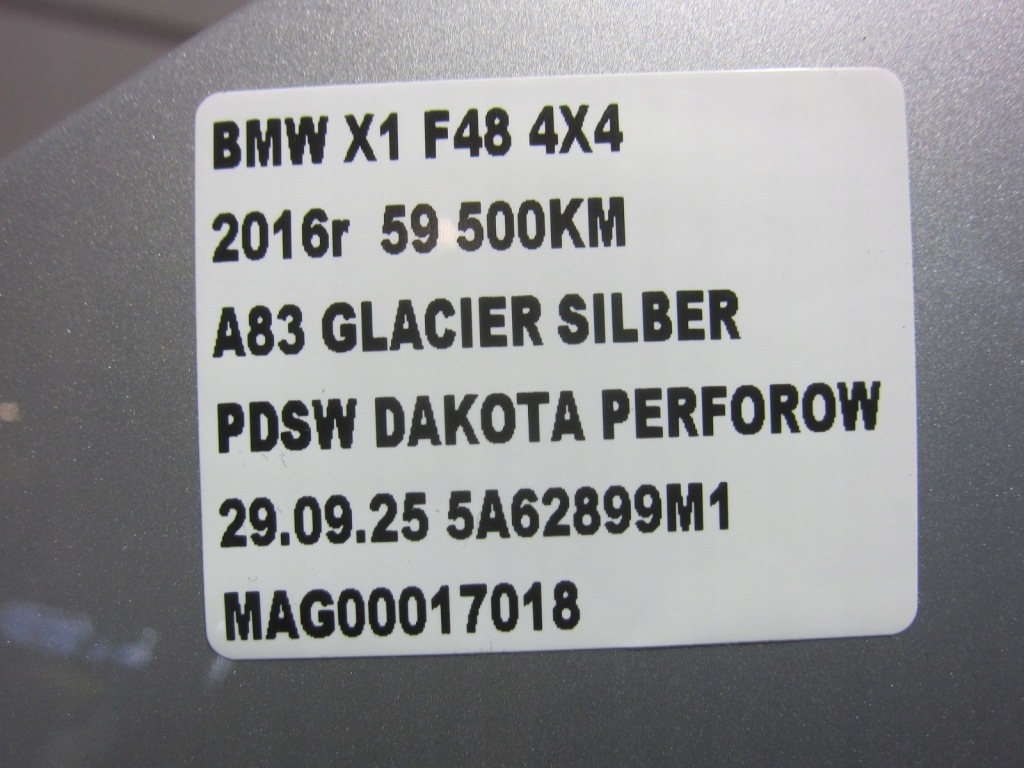 Bmw x1 f48 капот крышка передняя a83 glacier silber 7463772 серебристая в Украине