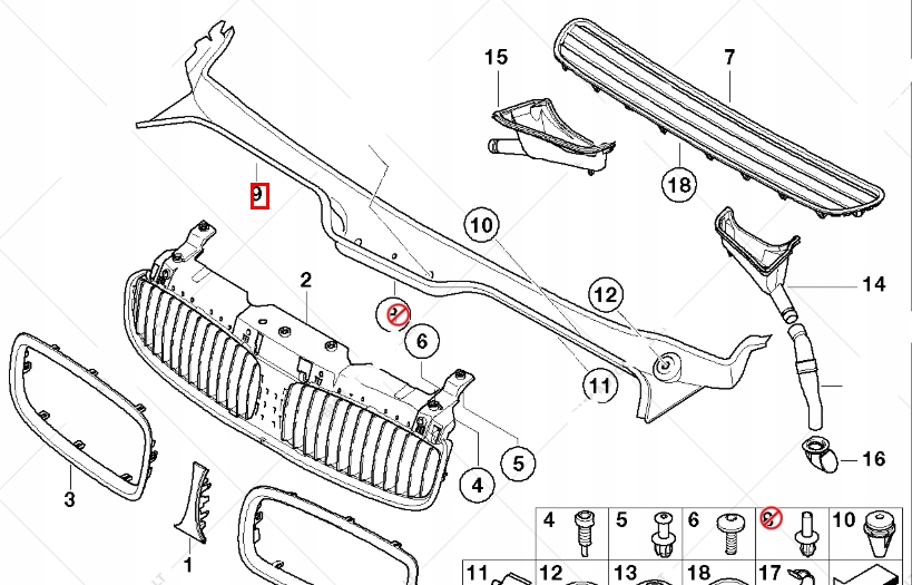 фото №6, Bmw 7 e65 захист бампера передній захист скло передньої 51717065284