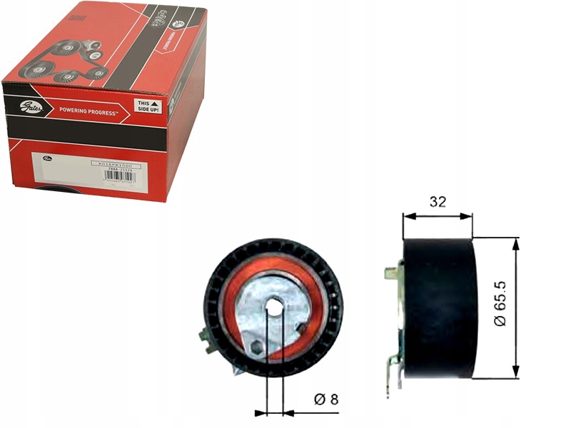 фото №1, Ролик натяжителя ремень распределительного вала [gates]