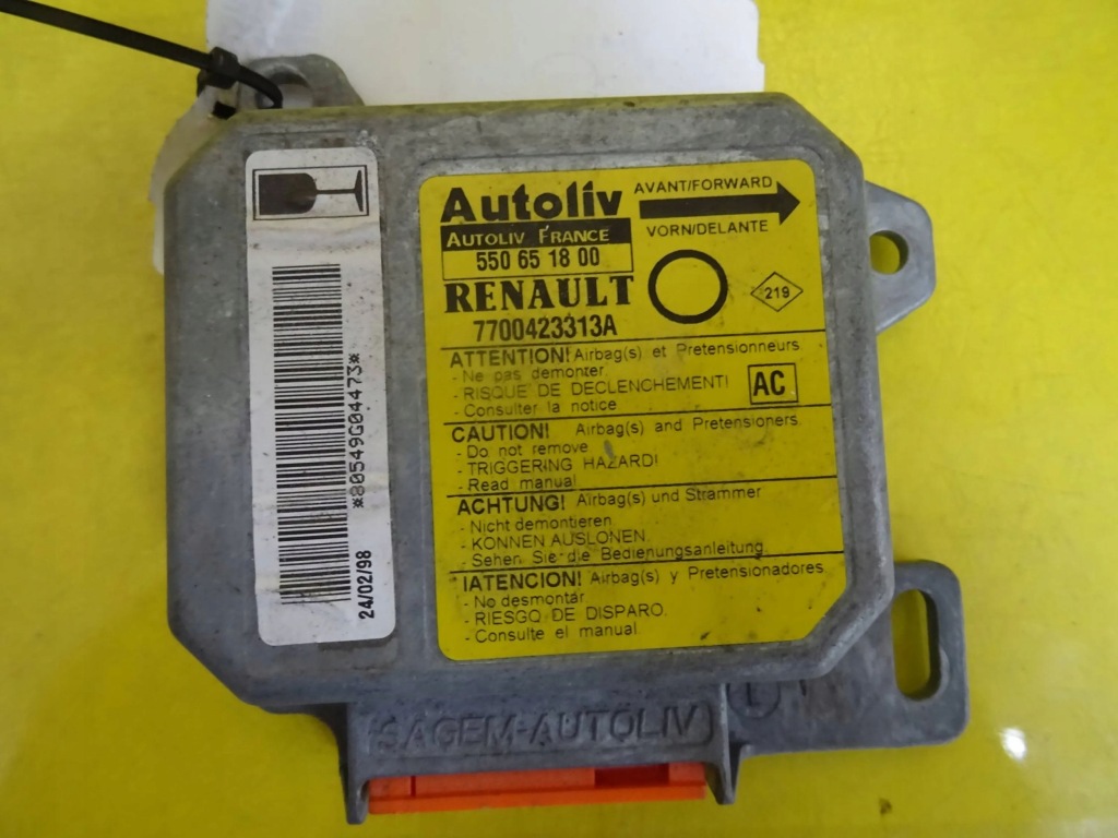 фото №1, Модуль датчик подушка безопасности renault twingo i 550651800 nr807