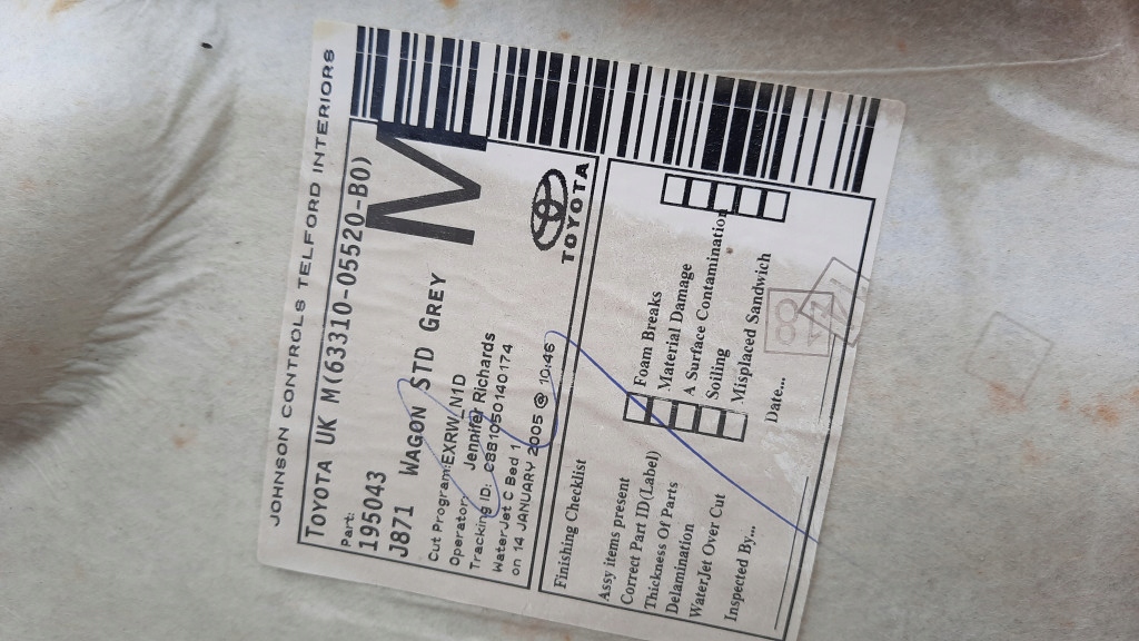 фото №16, Потолок toyota avensis t25 kombi 05r