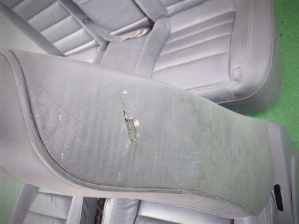 фото №14, Vw touareg 7l6 сидіння комплект заднє сидіння обшивки шкіра