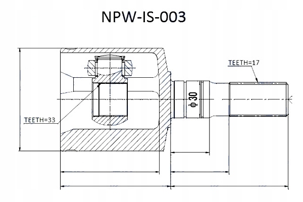 фото №2, Nty шарнир внутренний isuzu trooper honda passport opel monterey 98-