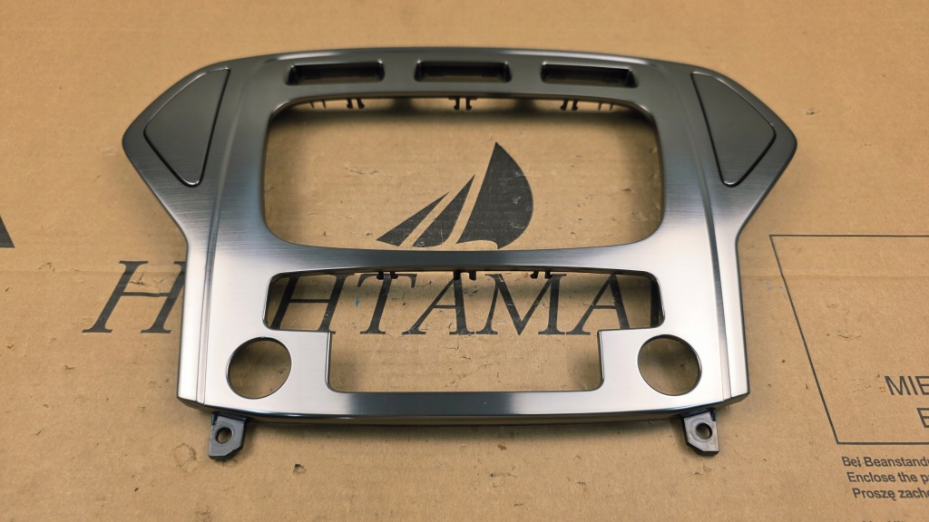 фото №8, Ford mondeo mk4 4 07-10 рамка радио консоли шлифованный алюминий titanium