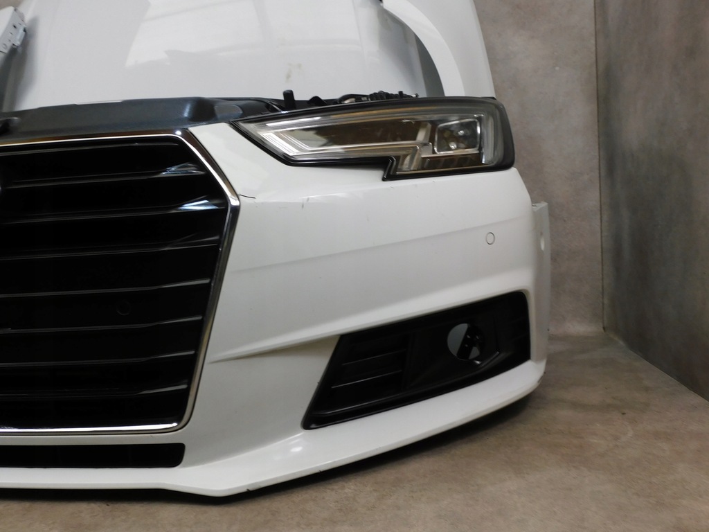 фото №7, Audi a4 b9 8w kompletny перед бампер лампы капот pas демонтаж
