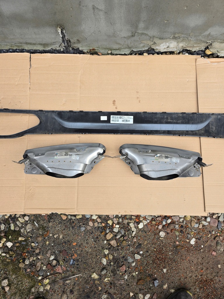 фото №8, Bmw 7 g11 g12 lci диффузор задняя бампера насадки выхлоп