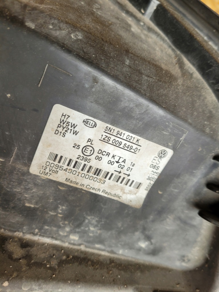 фото №8, Лампа передня перед ліва vw volkswagen tiguan i ксенон