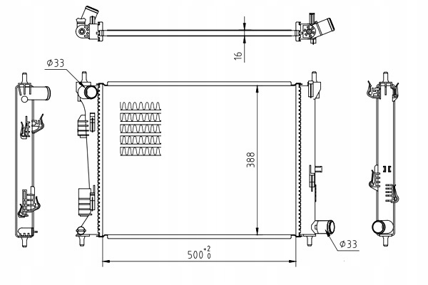 фото №1, Hart радиатор hyundai accent 1.4i 16v 11-