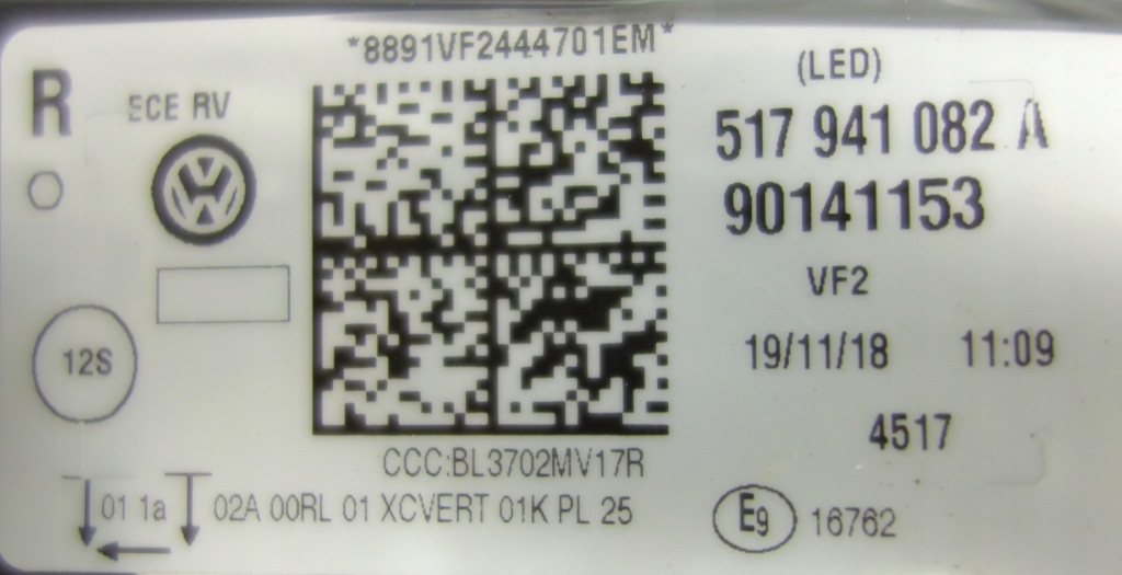 фото №13, Volkswagen оригинальный номер 517941082a