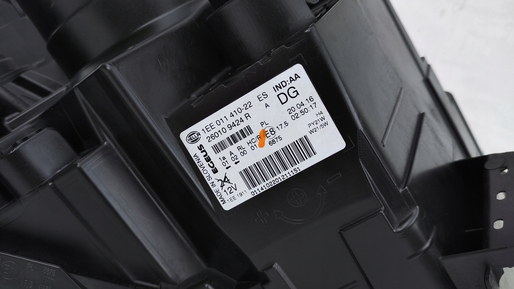 фото №7, Renault trafic iii przed lift лампа правая перед передняя 260109424r lp63