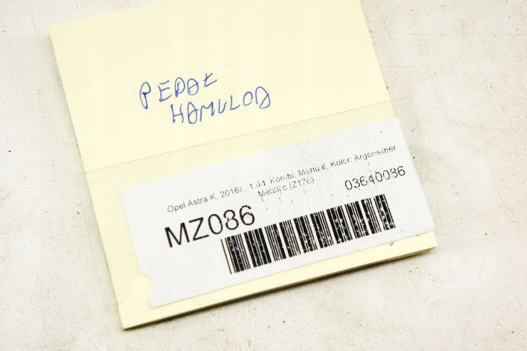 фото №7, Mz086 opel astra k v 1.6d педаль гальма