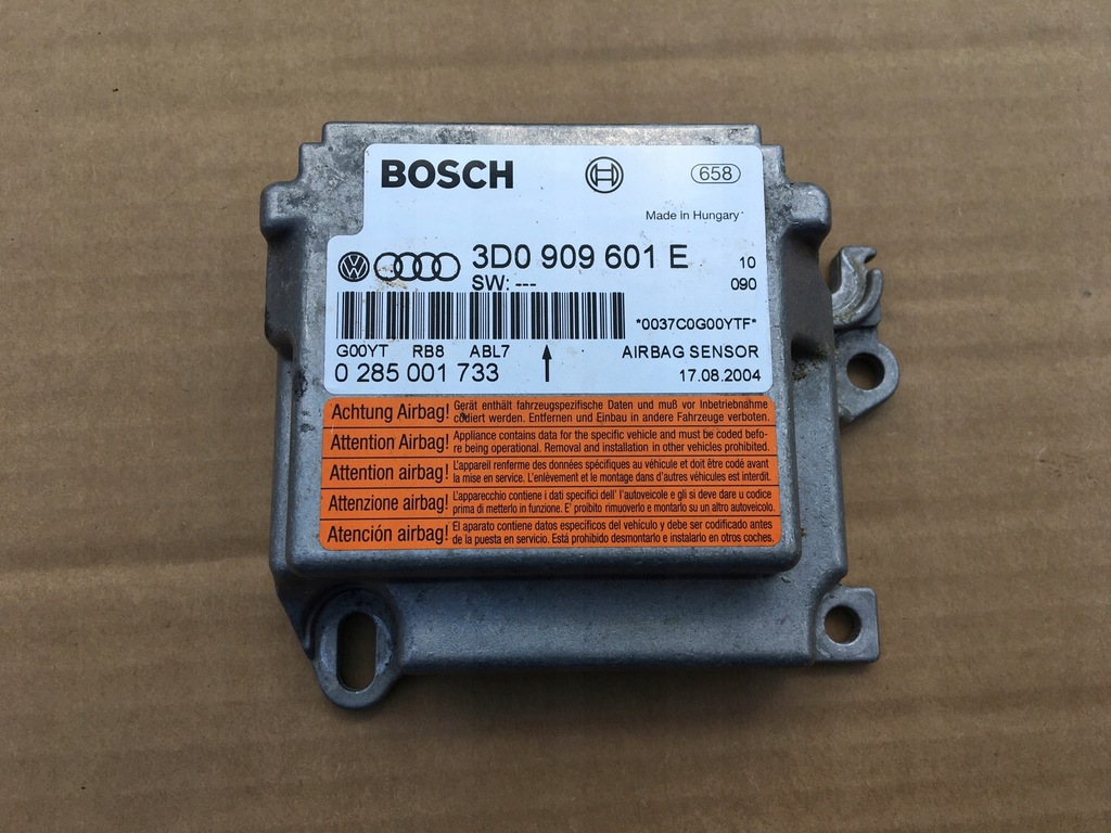 фото №1, Модуль подушка безопасности 3d0909601e cayenne touareg исправный