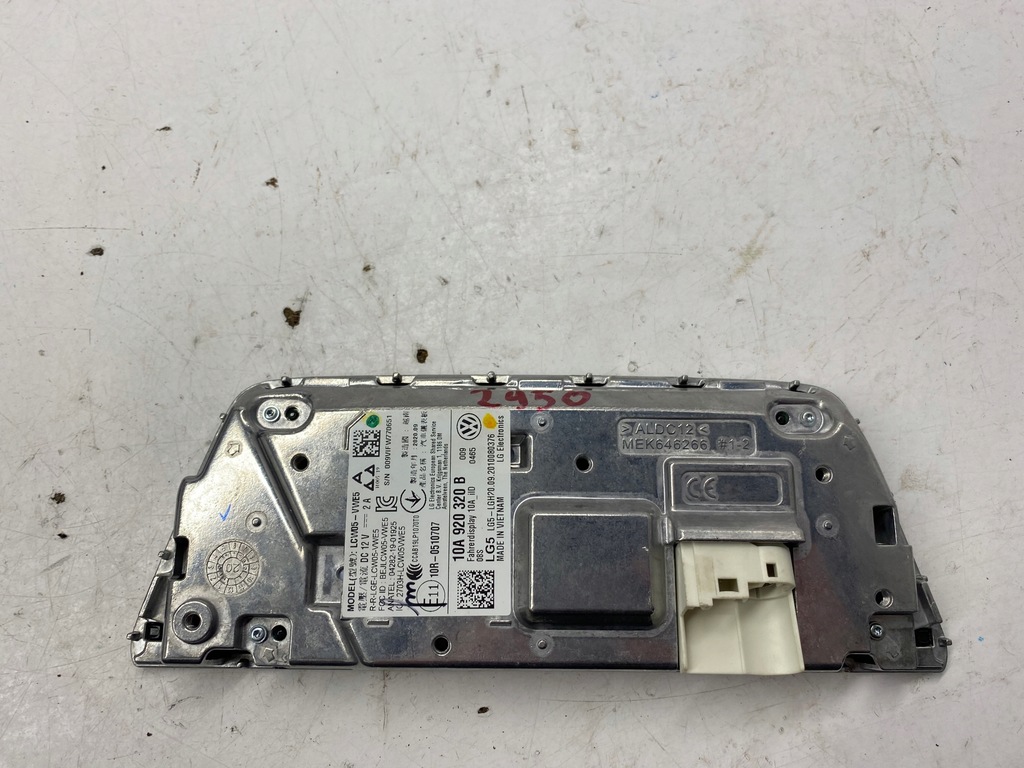 фото №4, Vw id.3 id.4 счетчик приборная панель 10a920320b