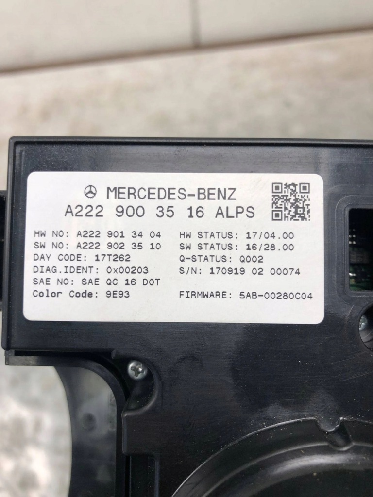 фото №10, Панель керування mercedes s-klasa w222 amg a2229003516