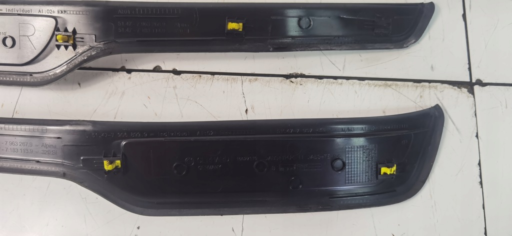 фото №7, Комплект накладки пороговые mpakiet e90 e91