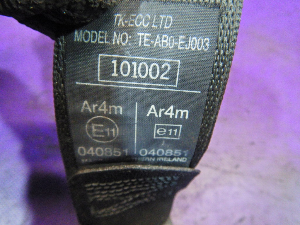 фото №5, Civic vii 3d 00- pas безпеки правий задня