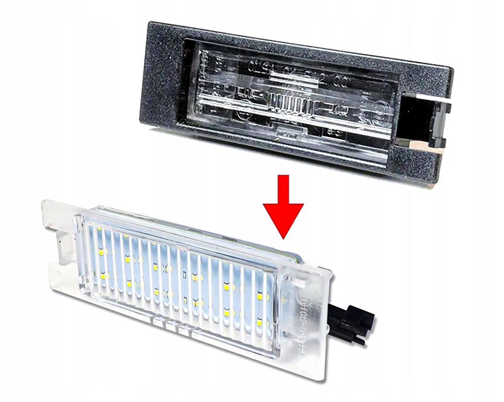 фото №5, Набор 2x фонари led номерного знака opel astra corsa insignia meriva vectra zafira