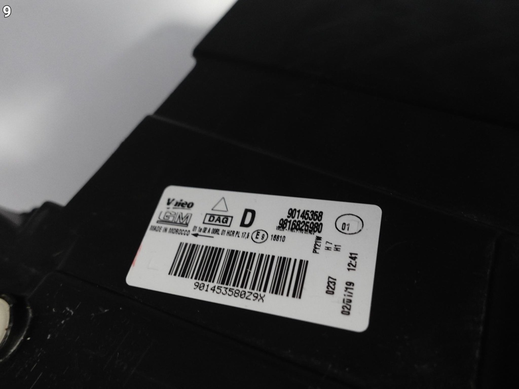 фото №10, Opel combo e iv 4 life 18- лампа протитуманна фара h7+led права перед eu