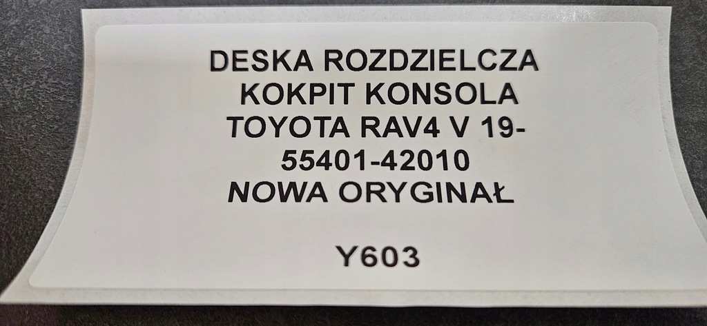 фото №7, Панель приладів приладова панель приладів toyota rav4 v 19- nowa