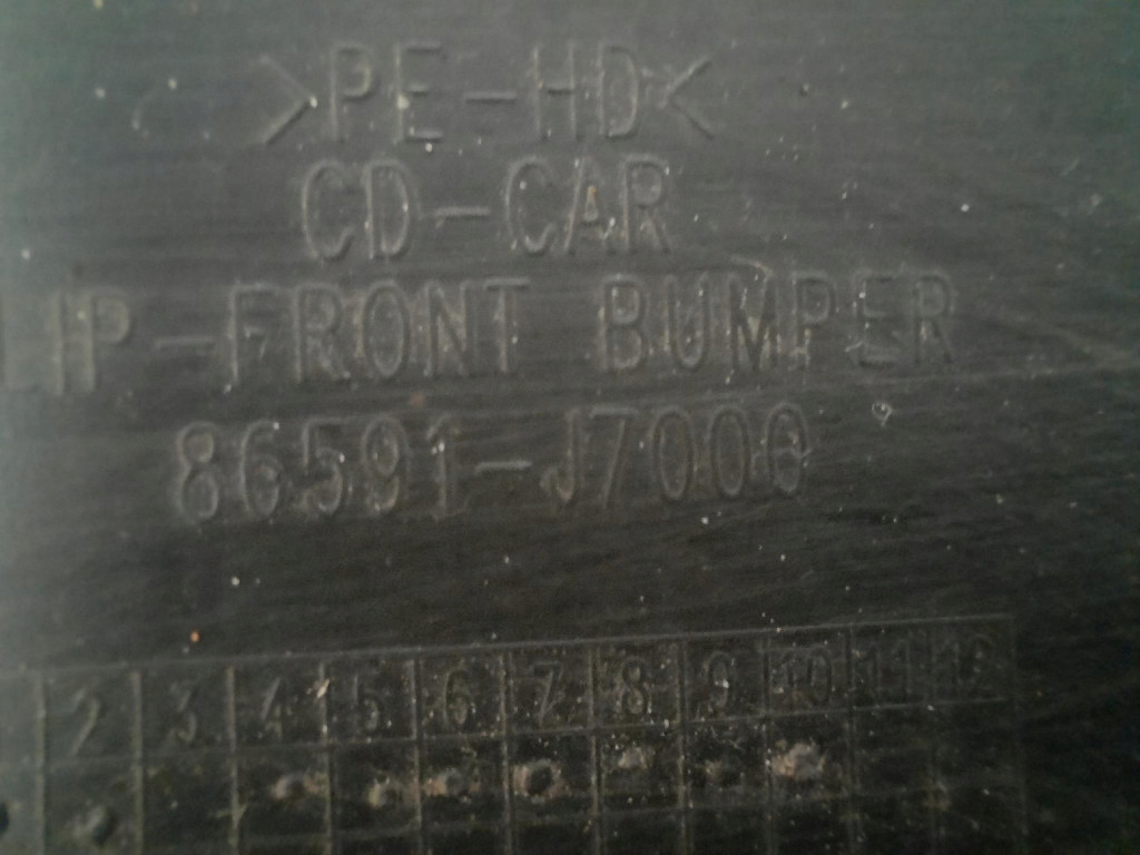 фото №10, Kia ceed iii 17- молдинг бампера перед спойлер накладка 86591j7000