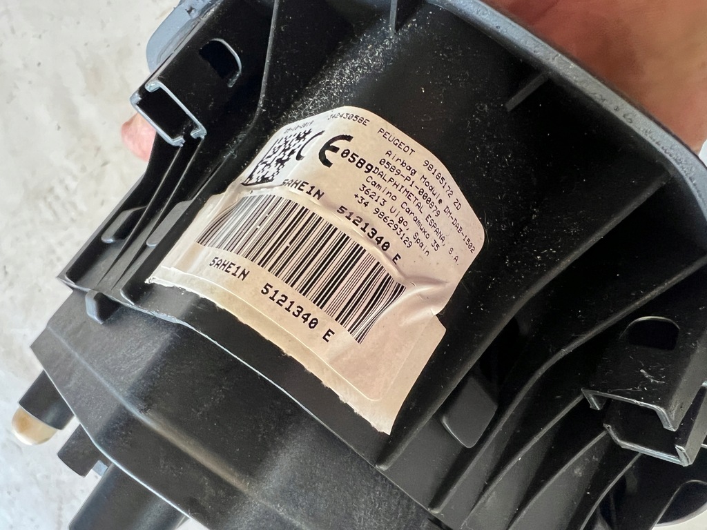 фото №6, Peugeot partner iii iv 19- подушка воздушная водителя демонтаж