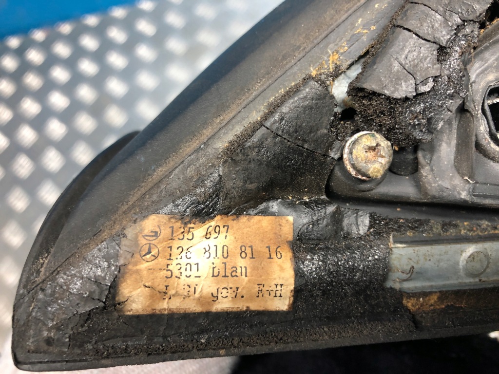 фото №11, Mercedes w126 coupe sec 500 ліва дзеркало повний 5 pin 1268108116