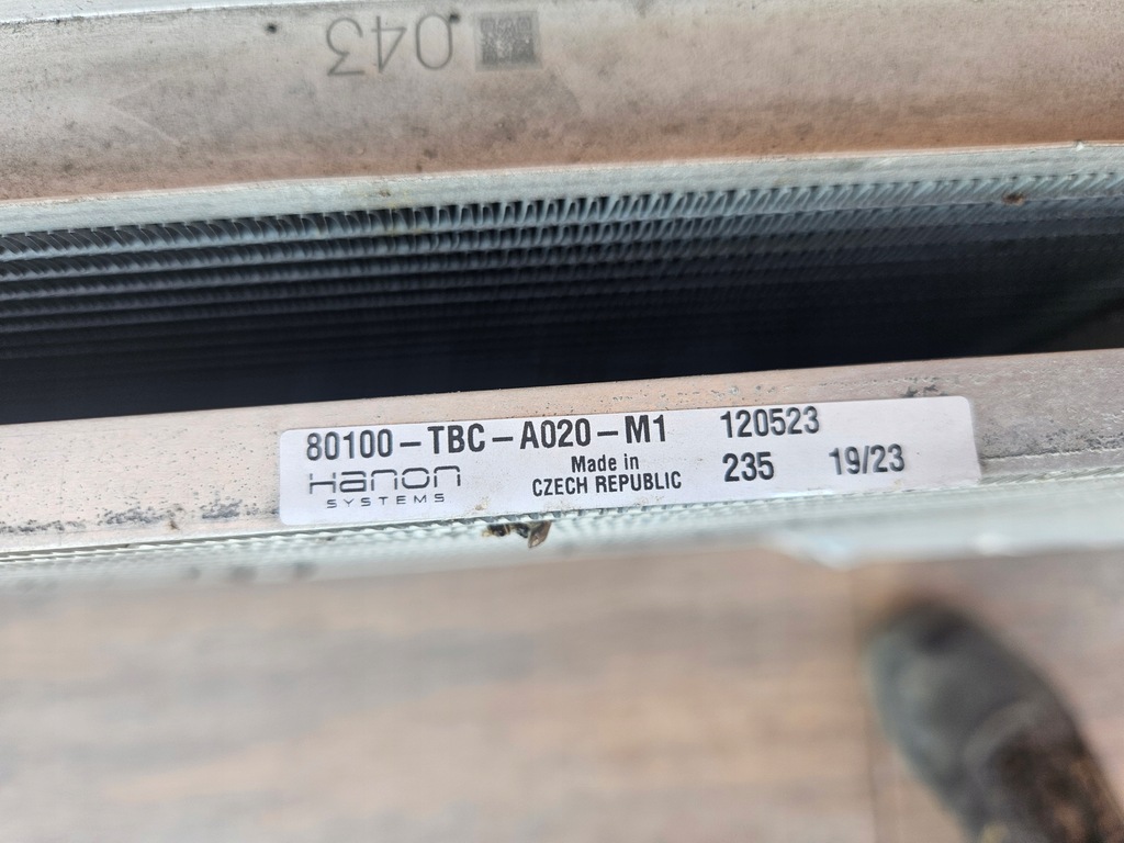 фото №6, Honda civic x 10 17-21r радіатор wody кондиціонер комплект 1.0 1.5