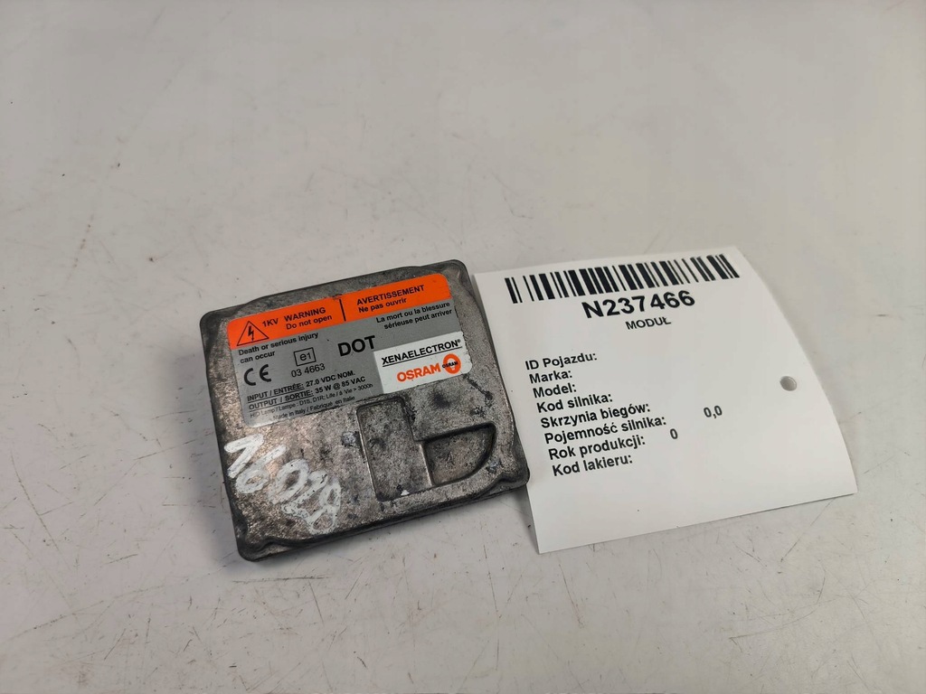 фото №1, Перетворювач ксенон 1900353 man tgx