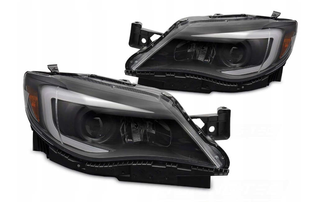 фото №1, Лампы передние фары subaru wrx 08-14 tube black led