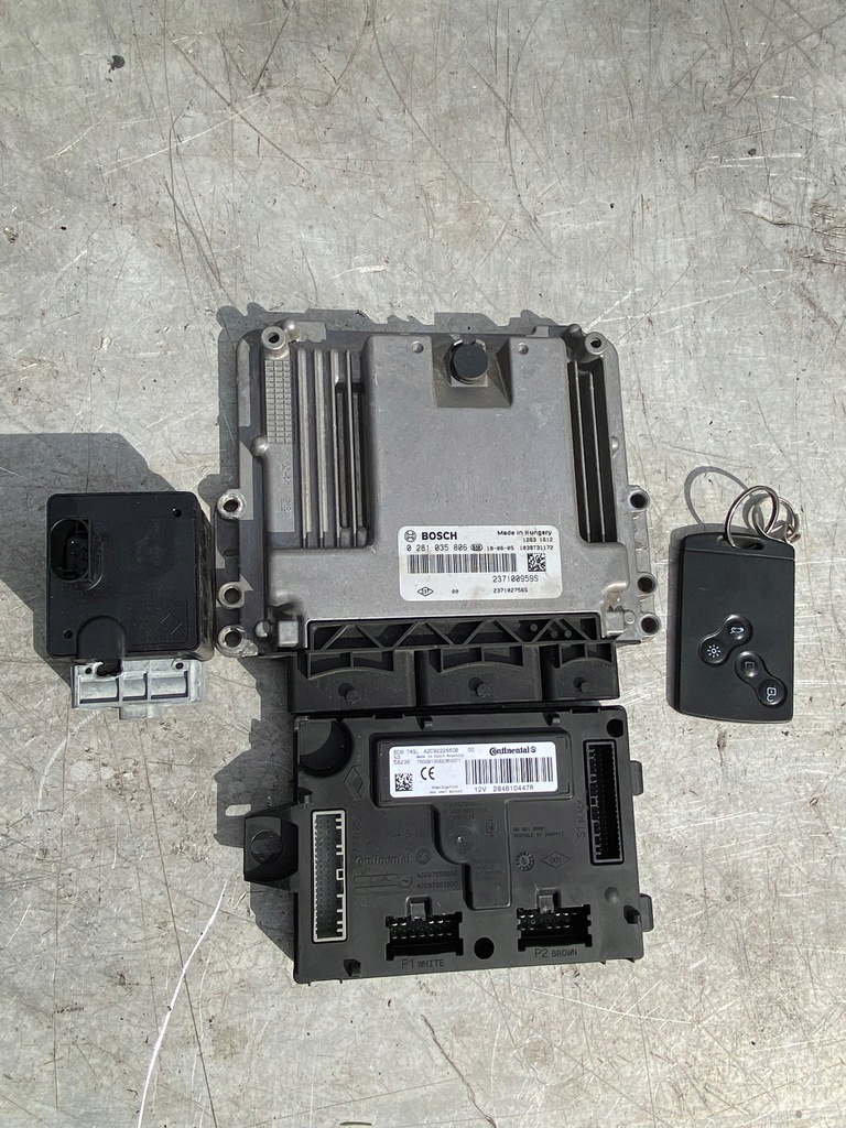 фото №1, Набор стартовый бортовой компьютер renault clio iv 1,5 dci