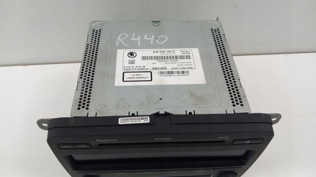 фото №2, Skoda rapid roomster радіо mp3 5j0035161c