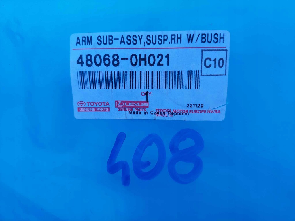 фото №6, Toyota aygo ii рычаг правый перед новый оригинальный номер