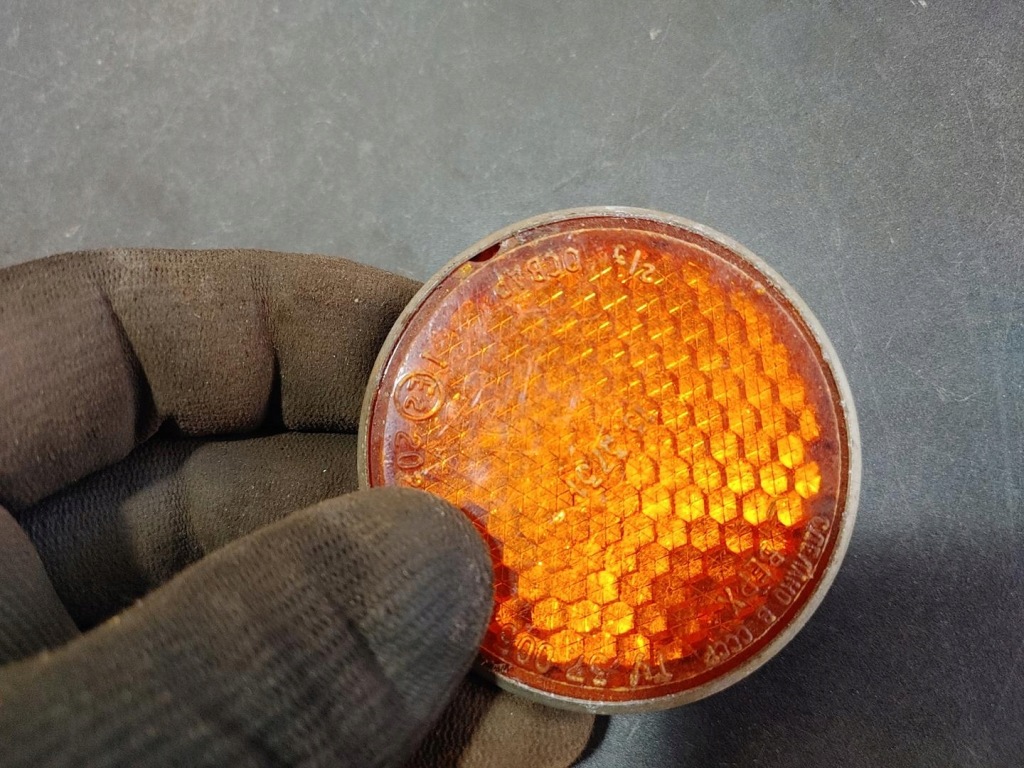 фото №10, Відбивач помаранчевий cccp uaz gaz wołga dniepr ural оригінал акція 60mm