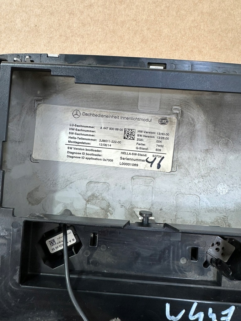 фото №6, Лампа потолочный, салона mercedes vito w447, viano