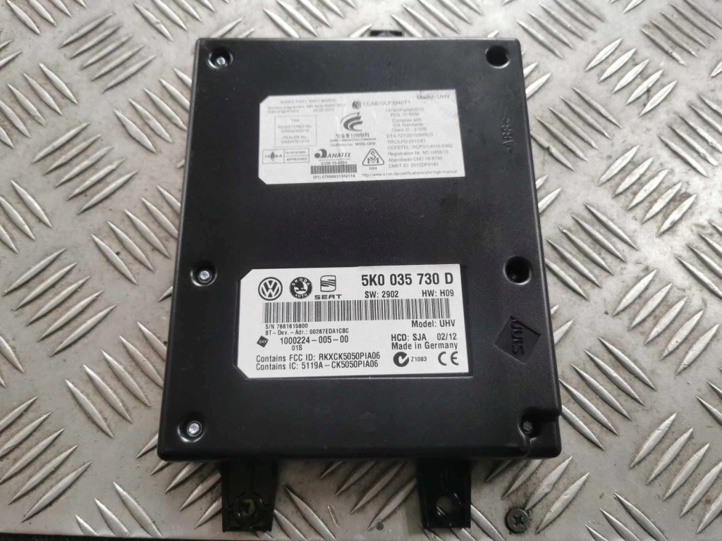 фото №1, Модуль bluetooth vw оригинальный номер 5k0035730d