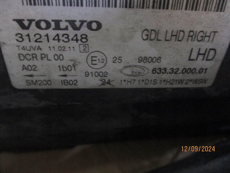 фото №4, Volvo v70 iii лампа ксенон pas перед 472-46