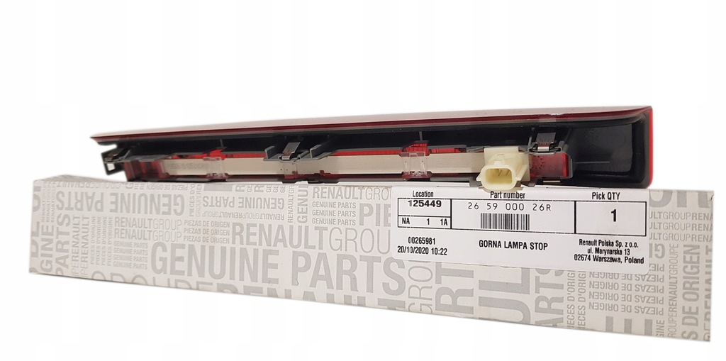 фото №6, Лампа стоп renault megane iii, scenic ii третий свет стоп megane iii