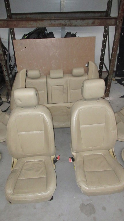 фото №16, Jaguar xf x250 сидіння лівий передній перед заднє сидіння правий бежеві шкіра комплект