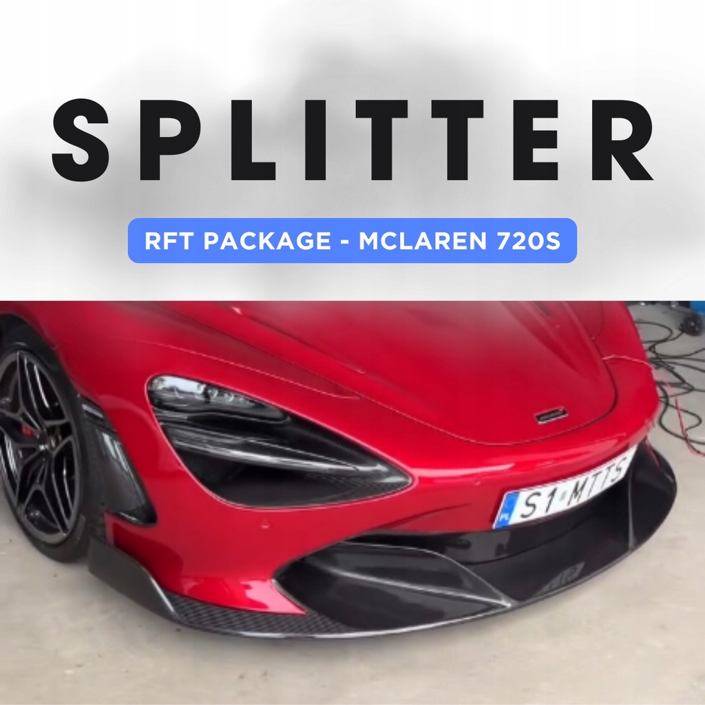 фото №1, Спліттер rft package - mclaren 720s