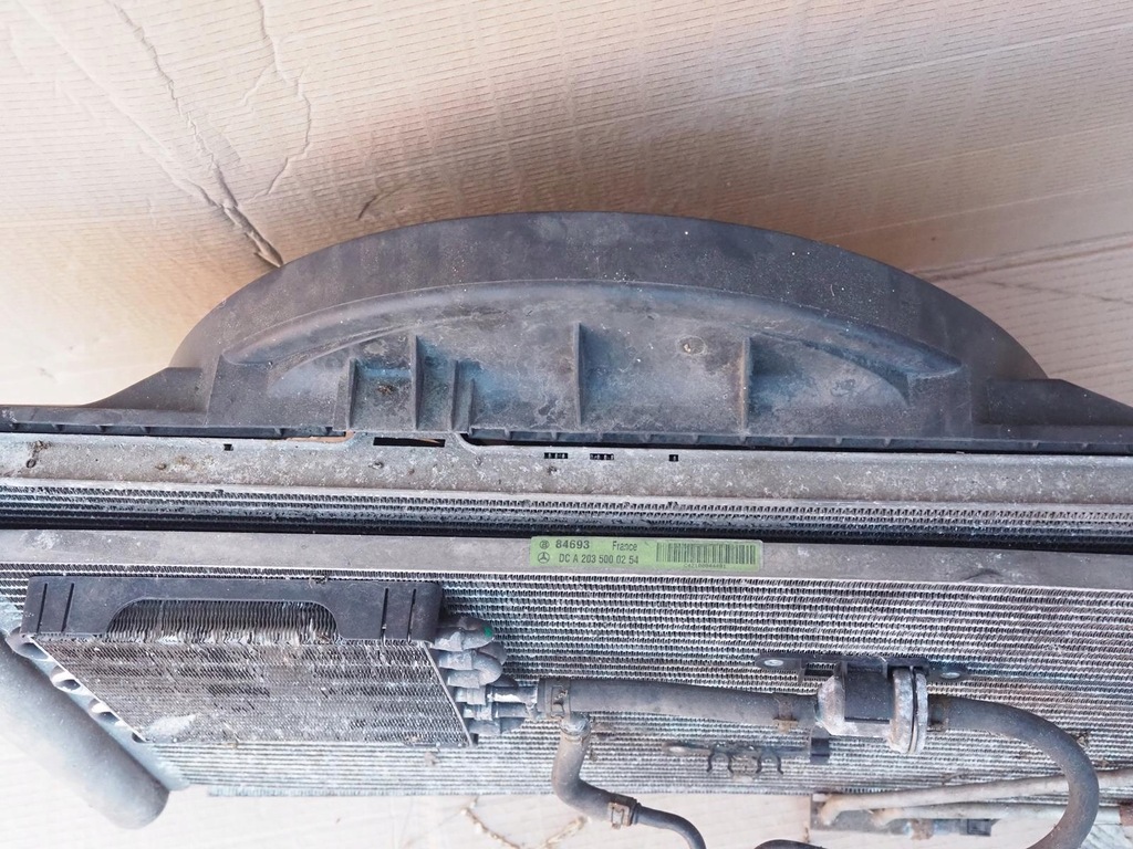 фото №9, Вентилятор комплект радиатор mercedes w203 2.2 cdi 2035000293